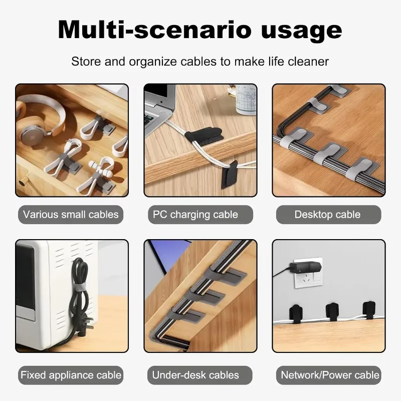 Многоразовые кабельные стяжки: – обзор и цена Desk Organizer