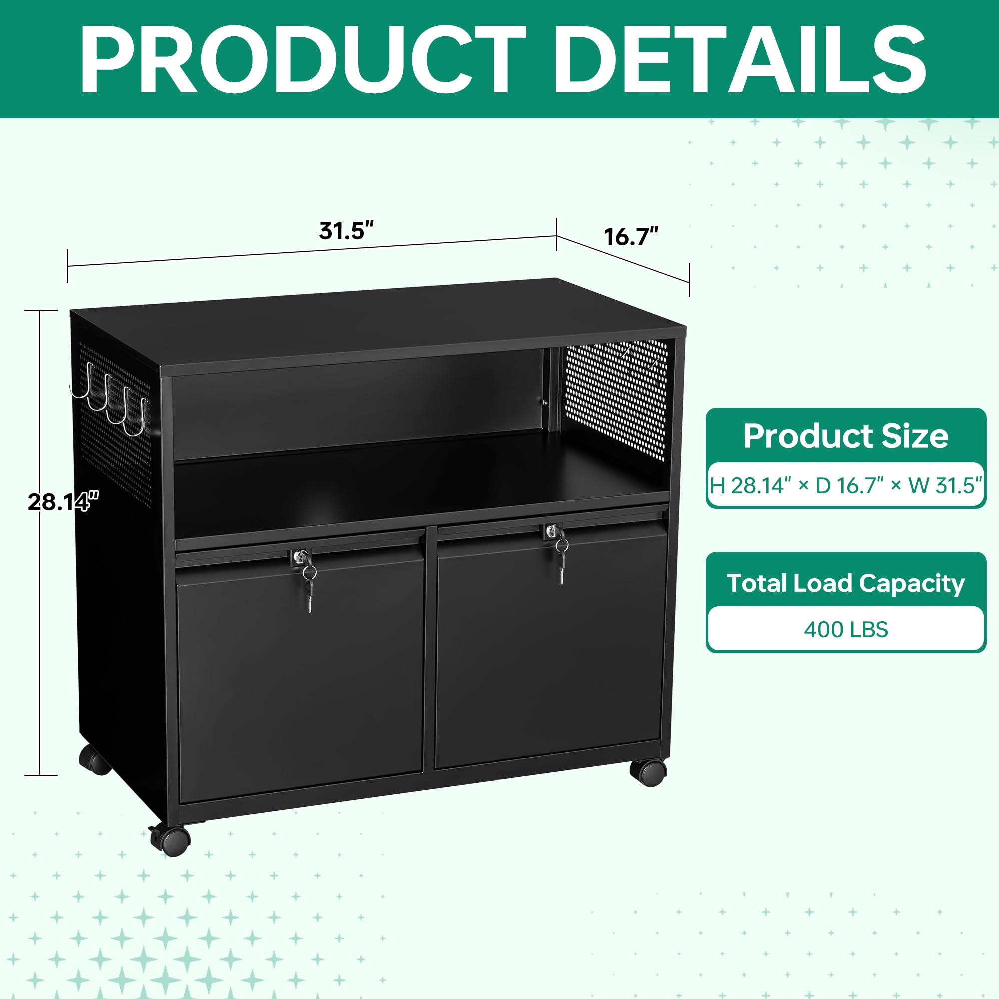 Мобильный шкаф для документов  – обзор и цена Printer Stand
