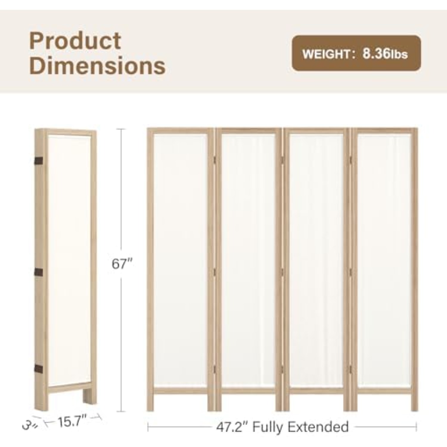 Льняная ширма-перегородка для  – обзор и цена Partition Screen Divider